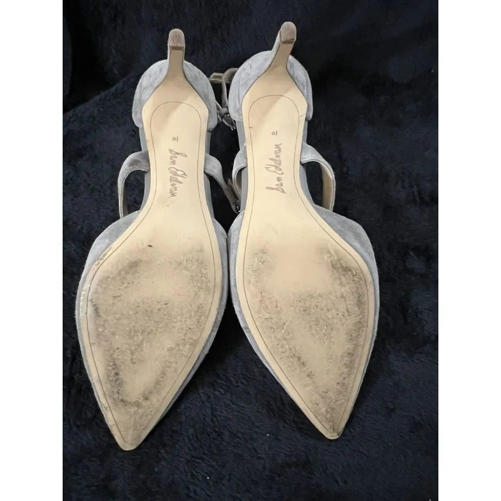 Sam Edelman Thea Double Strap D'Orsay Pointed Toe Gray‎ 3